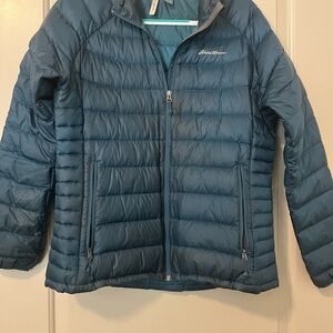 Eddie Bauer Womens Blue Puffer Jacket